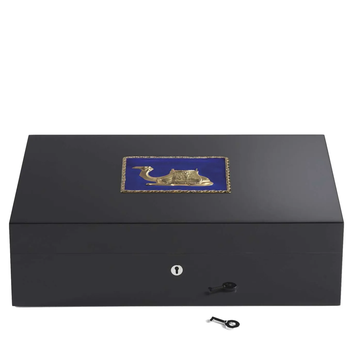 Humidor blu cammello