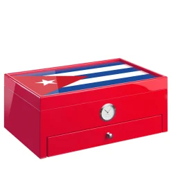 Humidor rosso ispirato a Cuba (edizione speciale Club)