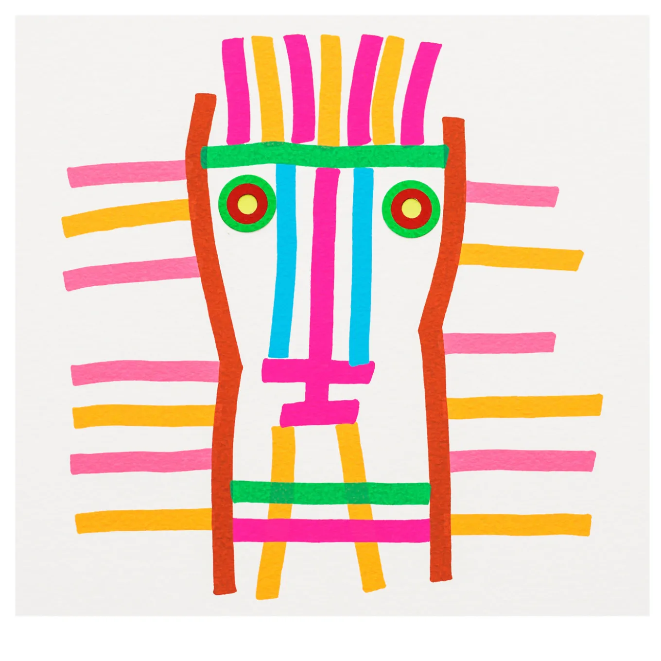 I Volti, Uno Serigrafia di Mimmo Paladino