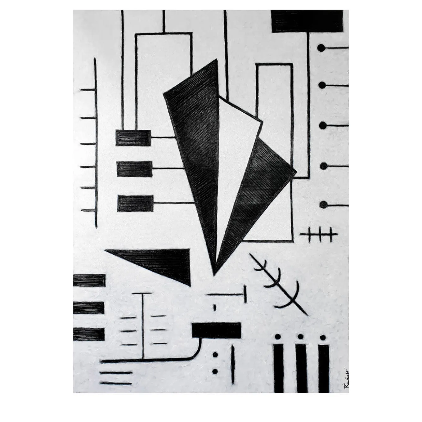 Identità nell'Astrazione VIII Dipinto