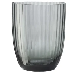 Idra Set di 2 bicchieri da acqua grigi a righe
