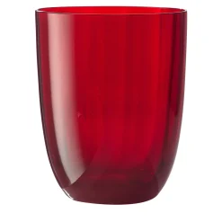 Idra Set di 2 bicchieri da acqua Red Optic