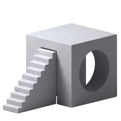 Il Villaggio - Utopia Palissandro Bluette Scultura di E. Ossino