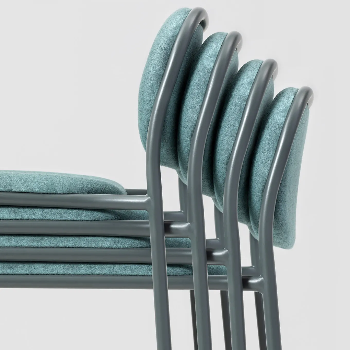 0184-IM Sgabello da bar grigio Metis di Studio Gabbertas