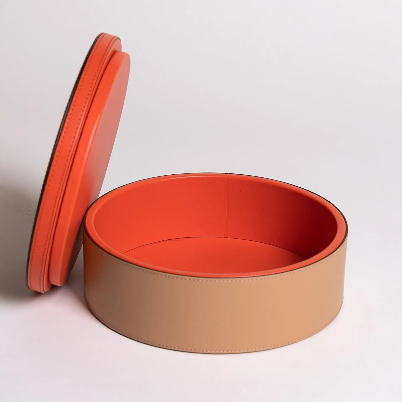 Intarsio Briolette Caffè Latte Tangerine Circle Box