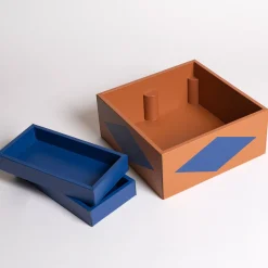 Intarsio Briolette Pecan e Ocean Blue Duo Box