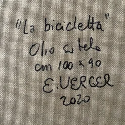 La Bicicletta Pittura ad olio