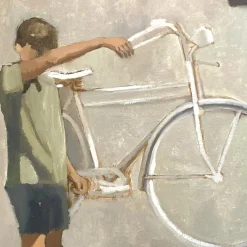La Bicicletta Pittura ad olio