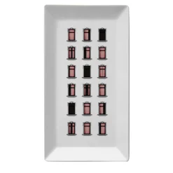 La Finestra Sul Cortile Videopoche rettangolare in porcellana #5