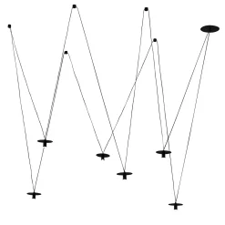 Lampada a sospensione a 6 luci Daily D02