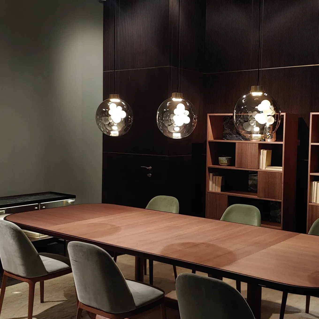 Lampada a sospensione a sfera Soap