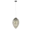 Lampada a sospensione cromata Arabesque Egg 75