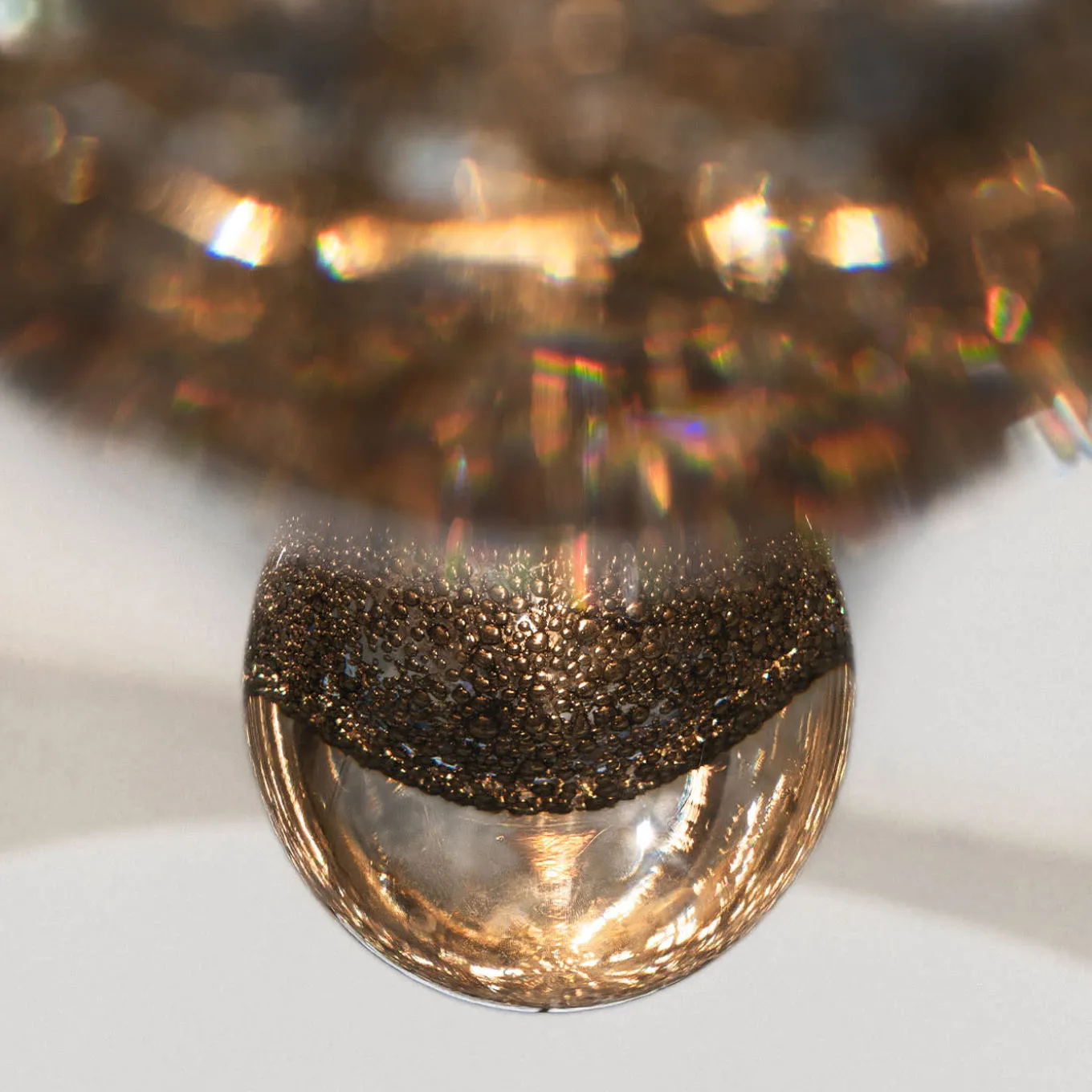 Lampada a Sospensione Duo in Vetro e Ottone Life Is A Long Song