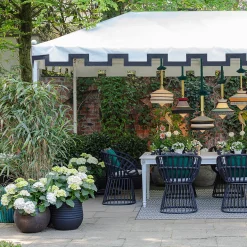 Lampada a sospensione gialla per esterni Calypso Martinique di Servomuto