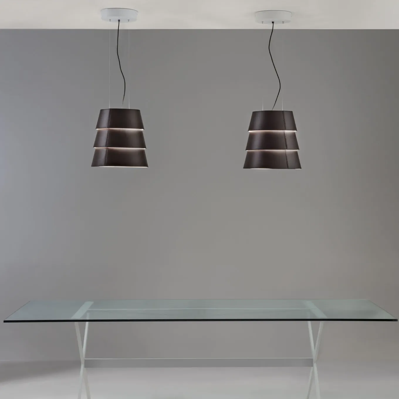 Lampada a sospensione Tulip Brown Fly