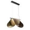 Lampada a sospensione Twist Orbitale in ottone di Design Zannellato/Bortotto