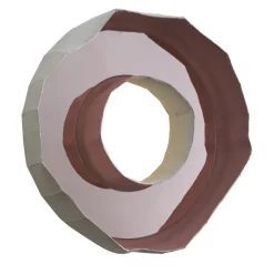 Lampada a specchio Ring Aura Pink di G. Botticelli & P. Paronetto