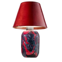 Lampada Alchimie in vetro di Murano rosso Venezia