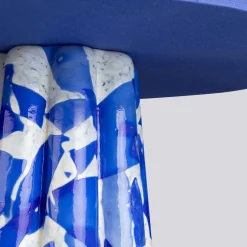 Lampada Bucket in vetro di Murano blu