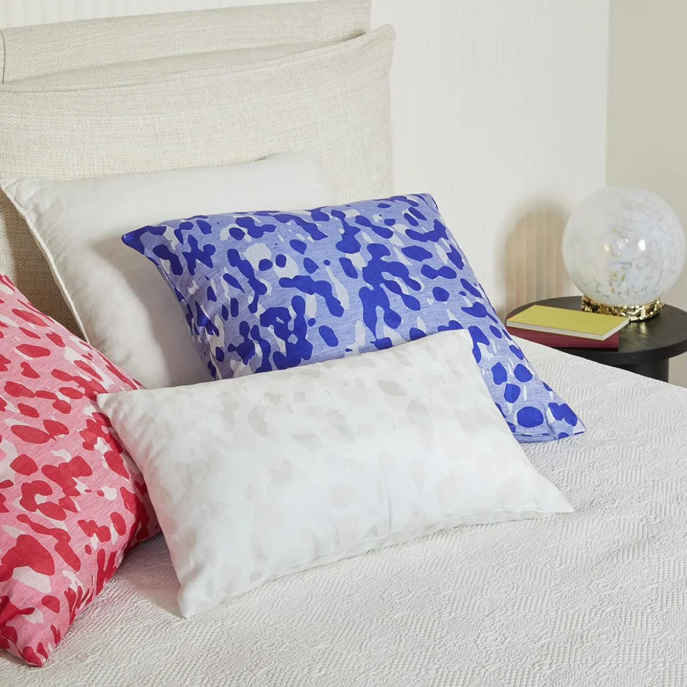 Lampada Crown in vetro di Murano bianco opalino