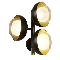 Lampada da parete a 3 luci Muse di Corrado Dotti