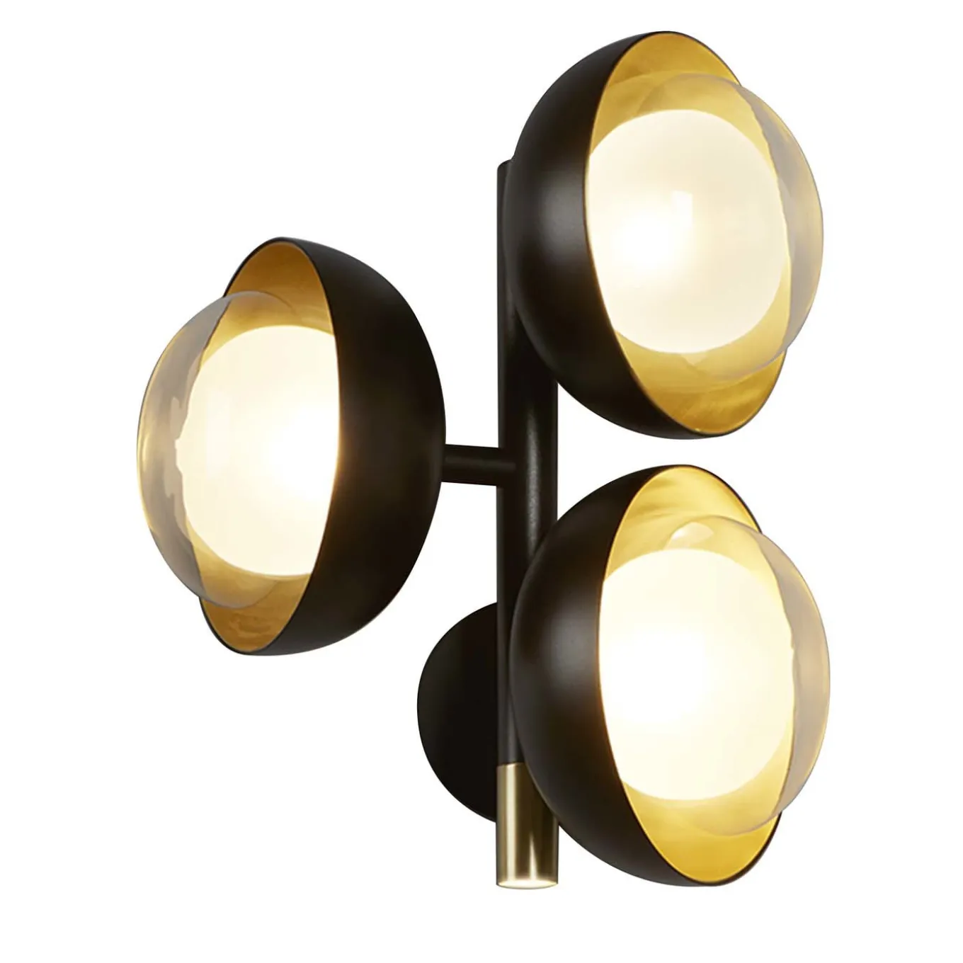 Lampada da parete a 3 luci Muse di Corrado Dotti