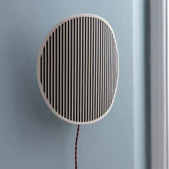 Lampada da parete Alghero con cammeo bianco e nero