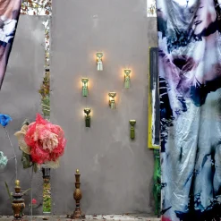 Lampada da parete Applique Changeant Imperiale Bianco e Verde Salvia