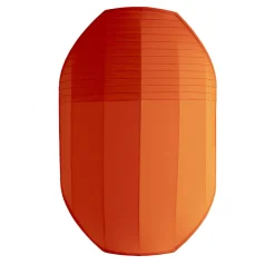 Lampada da parete Flag 70 Arancione Rosso Plissettatura Media