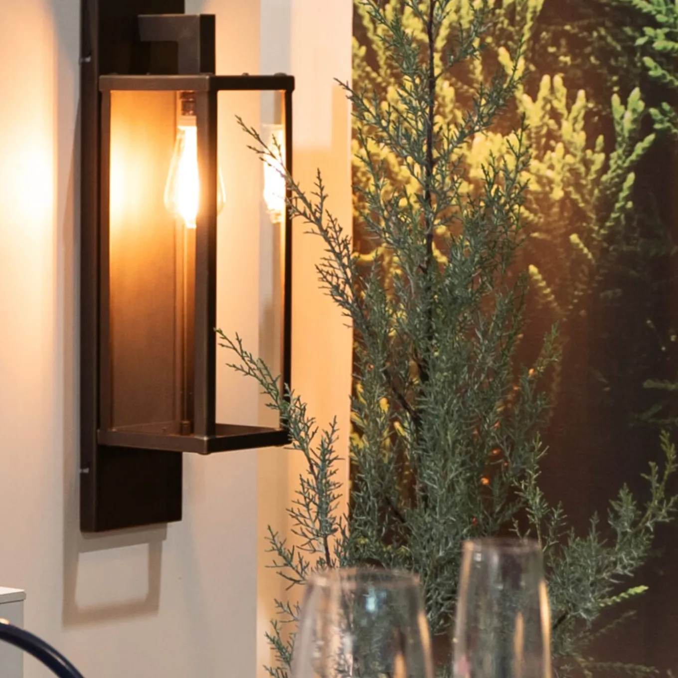 Lampada da parete Giulietta in ottone brunito