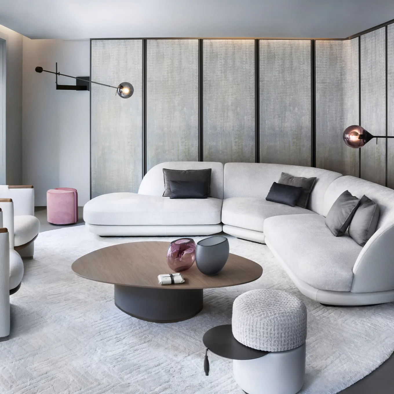 Lampada da parete Kendama in bronzo