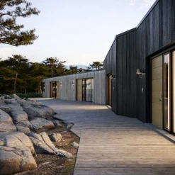 Lampada da parete per esterni Fiordo in ottone e rame