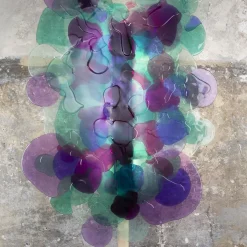 Lampada da pavimento Bright Future in resina di Matteo Pellegrino