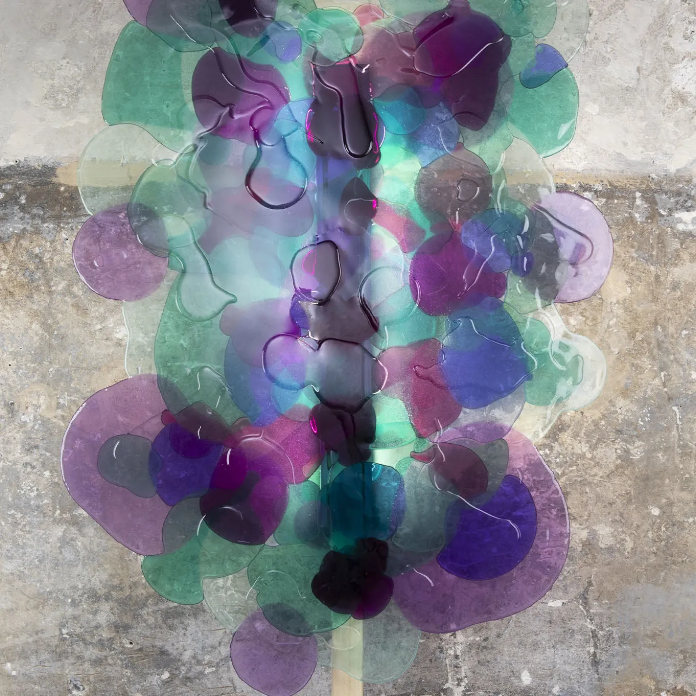 Lampada da pavimento Bright Future in resina di Matteo Pellegrino