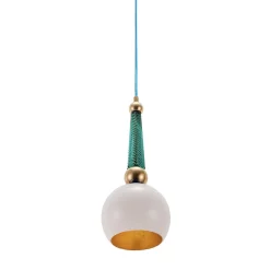 Lampada da soffitto B'Anthology in foglia bianca e oro