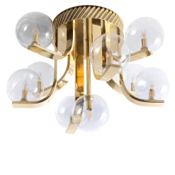 Lampada da soffitto in vetro trasparente Bubble di Studio Bojola