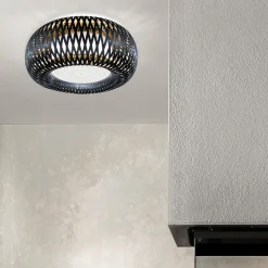 Lampada da soffitto nera Kalatos