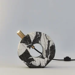 Lampada da tavolo a disco Voyager Grand Antique