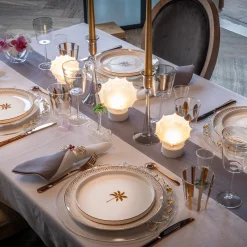 Lampada da Tavolo a LED Media in Vetro Trilli Riccio