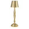 Lampada da tavolo Classic a LED ricaricabile in oro satinato