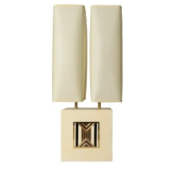 Lampada da tavolo con base in pergamena Lei #3