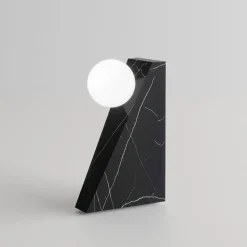 Lampada da tavolo Dieus S Wireless Nero Marquina