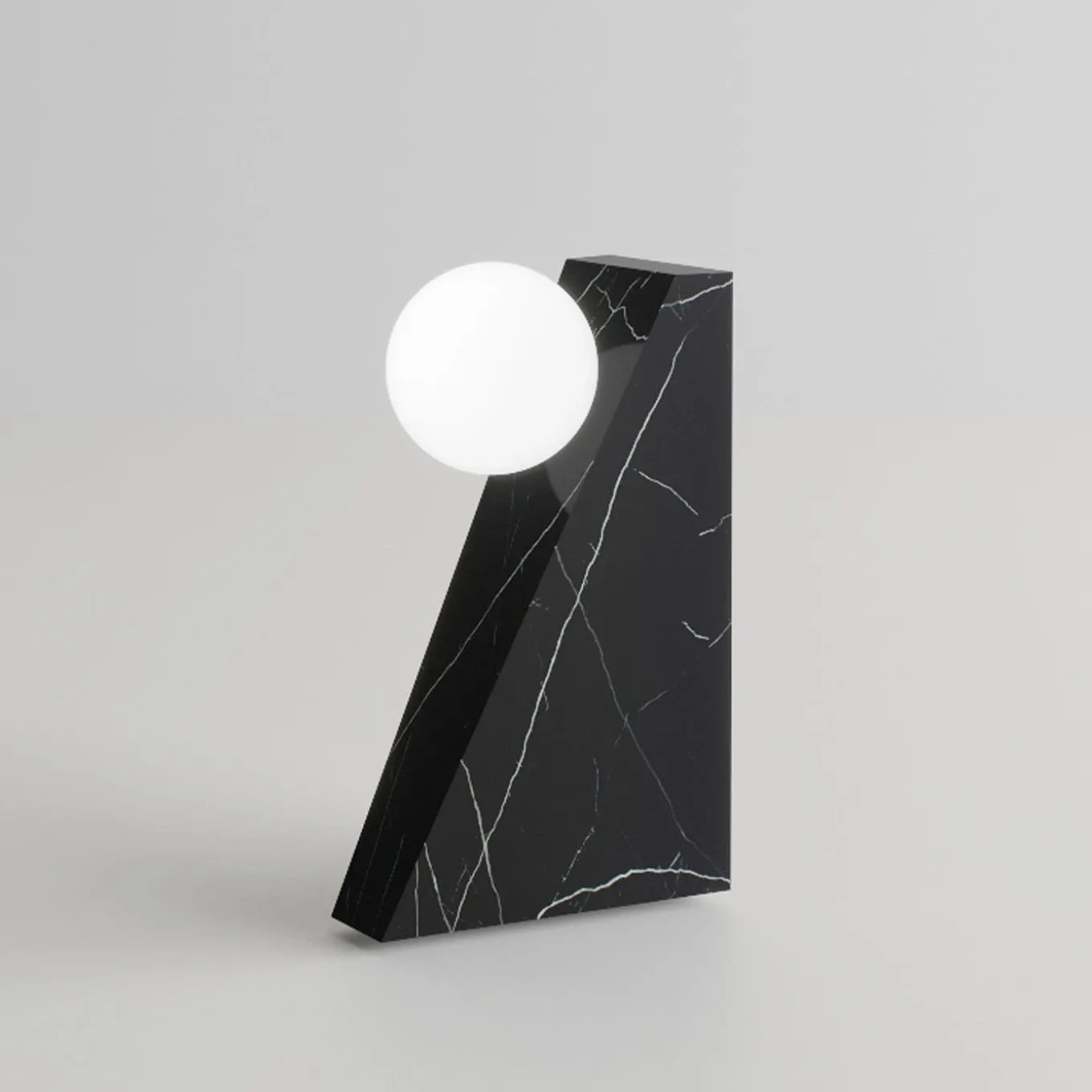 Lampada da tavolo Dieus S Wireless Nero Marquina