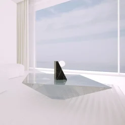 Lampada da tavolo Dieus S Wireless Nero Marquina