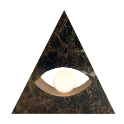 Lampada da Tavolo Eye in Marmo Scultoreo di Sissy Daniele
