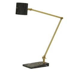 Lampada da tavolo "Flamingo" in marmo nero Marquinha