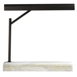 Lampada da tavolo in giada brunita e onice