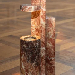 Lampada da tavolo in marmo Rosa Peralba Mostro Vii