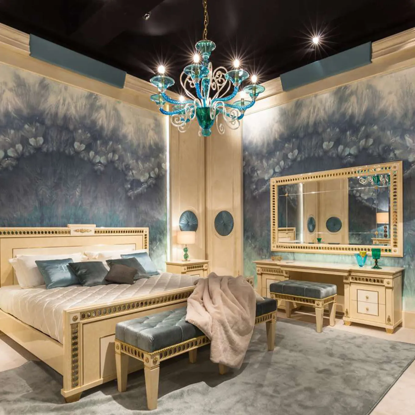 Lampada da tavolo in vetro Charme