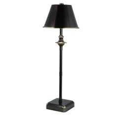 Lampada da tavolo Kuma S in bronzo scuro spazzolato di Michele Bönan